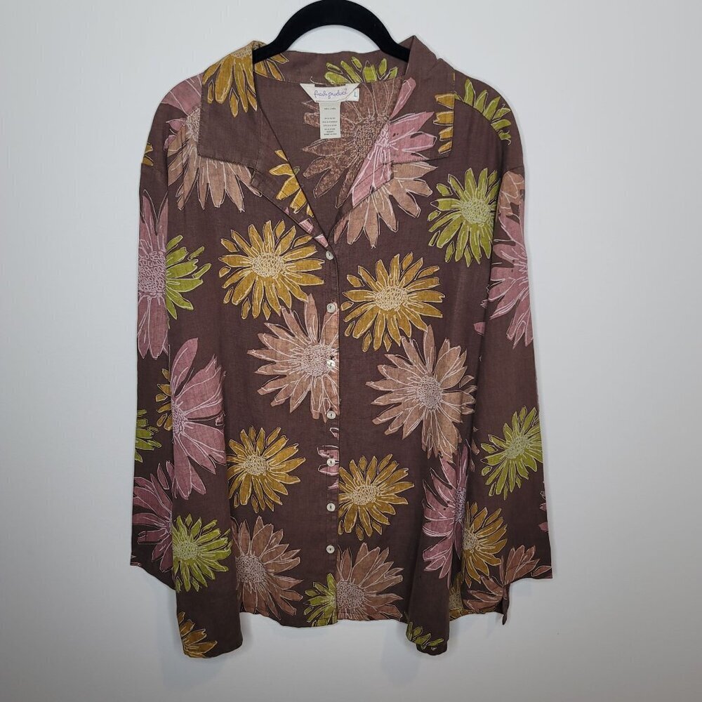 Fresh Produce Button Up Womens Large